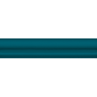 Клемансо багет бирюзовый 3x15 бордюр глянцевый BLD036