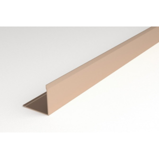 Профиль алюминиевый L-образный уголок шампань УП 09-27.2700.542л
