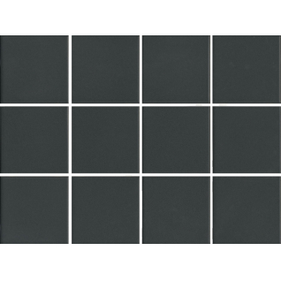 Агуста черный 29,4x39,2 керамический гранит матовый (из 12 частей 9,8*9,8) 1333