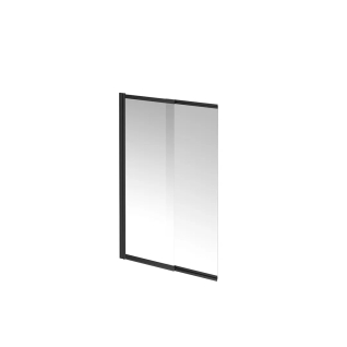 Шторка на ванну VETRO, раздвижная, покрытие Easy clean, черный матовый VE.100.BSD.BLK.M