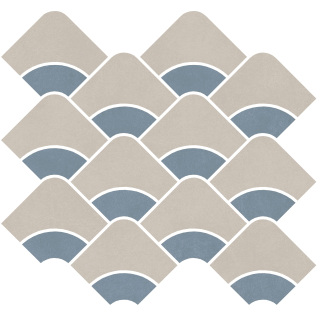 Таделакт наборный серый светлый, синий светлый 28x30 декор матовый KMD2HID005BR