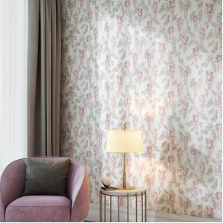 Обои виниловые Эдем мотив бежевый, розовый KM5801