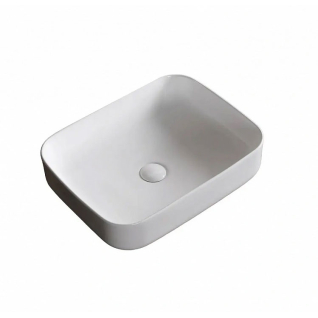 Умывальник накладной 50х40, прямоугольный, белый, CR0084