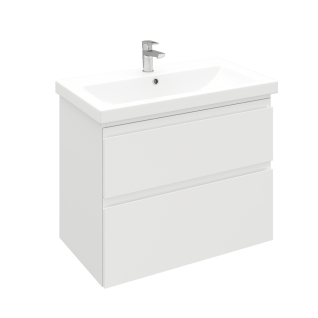 Тумба подвесная Optimum 80 под умывальник Como/Moduo 80, белый глянец
