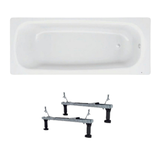 Ванна стальная BLB Universal HG 160*70 см, с шумоизоляцией + ножки (к-т 2 шт)