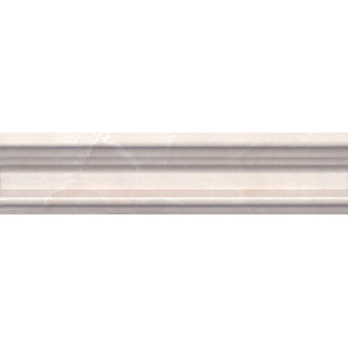 Баккара багет бежевый темный 5x20 бордюр глянцевый BLB023