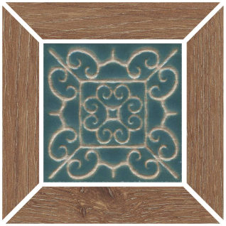 Тровазо наборный карамельный 13x13 декор матовый ID155