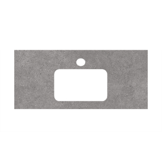 Столешница керамогранитная Plaza 100 Фондамента под врезной умывальник, серый натуральный