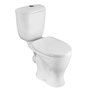 Унитаз-компакт Воротынский (косой вып., ниж.под., однореж. арм. 6 л, п/пропил.сид) белый, 1с 1P4017S0000BF