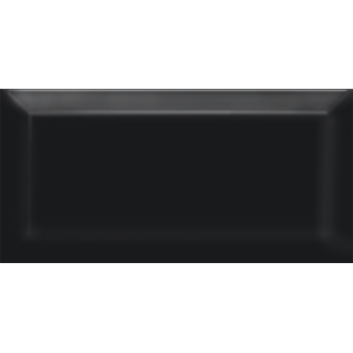 Бланше грань черный 9,9x20 плитка глянцевый 19041 N