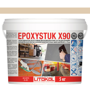 Фуга Epoxystuk X90 690 Bianco Sporco 5  кг 