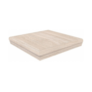 Пантеон бежевый 34x34 ступень угловая с капиносом матовый SG157200R\GR\AND