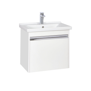 Тумба подвесная Капри 60 под умывальник Миранда 60, белый глянец