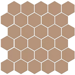 Агуста оранжевый 29,7x29,8 керамический гранит матовый (из 30 частей 5,2х6) 63011