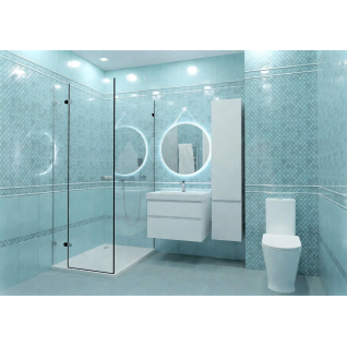 Фоскари карандаш волна розовый 2x25 бордюр глянцевый PWB001