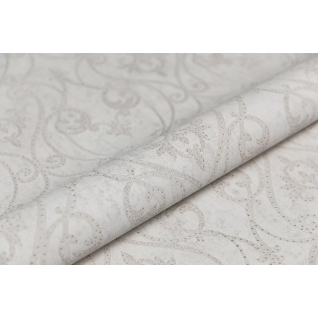 Обои виниловые Дамаск мотив бежево-серый KM8102