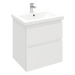 Тумба подвесная Optimum 60 под умывальник Como/Moduo 60, белый глянец