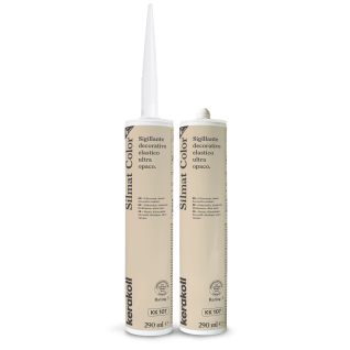 Герметик силиконовый KeraKoll Silmat Color матовый КК107 Античный белый 290 мл