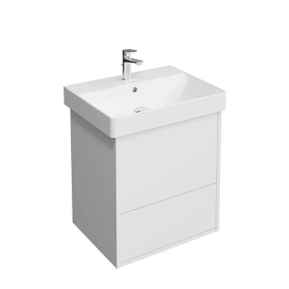 Тумба подвесная PRO 55 2 ящика, белая матовая