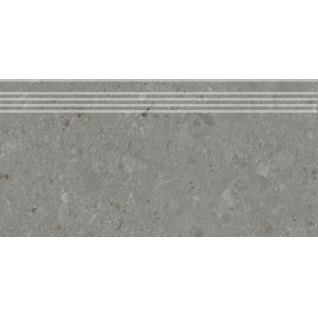 Чеппо ди Гре серый темный 30x60 ступень фронтальная матовый DD606120R\GR