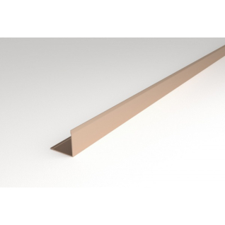 Профиль алюминиевый L-образный уголок шампань УП 01-27.2700.542л