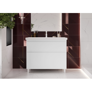 Тумба подвесная Vitrum 90 под умывальник Cerastyle Elite 90, белый матовый