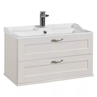 Тумба напольная Леон 80 под умывальник дуб белый