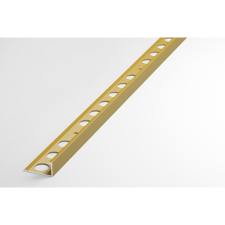 Профиль алюминиевый L-образный окантовочный золото ПК 01.2700.02л
