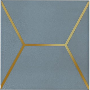 Витраж голубой 15x15 декор глянцевый OP\E181\17067