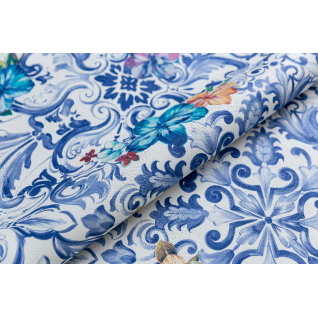 Обои виниловые Азулежу мотив цветной KM6514