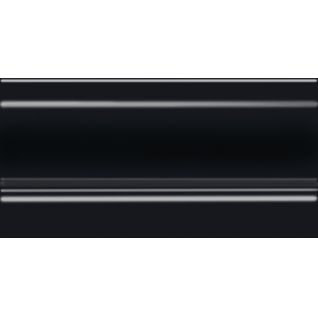 Альвао черный 10x20 плинтус матовый FMD034