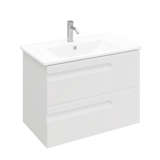 Тумба подвесная Atlas 80 под умывальник Creavit Su 80, белый матовый