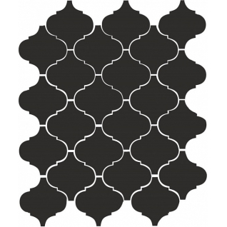 Арабески черный 26x30 мозаика глянцевый 65001