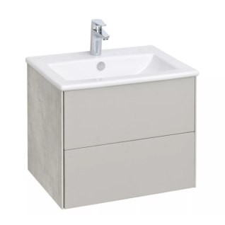 Тумба подвесная Сохо Слэйт/Галька серая 60 под умывальник