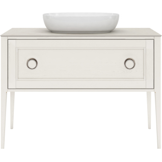 Тумба напольная Plaza Classic NEO 120 1+1 ящик, белая матовая