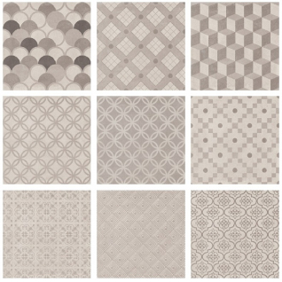 Карнаби-Стрит орнамент бежевый 20x20 керамический гранит матовый SG1575N