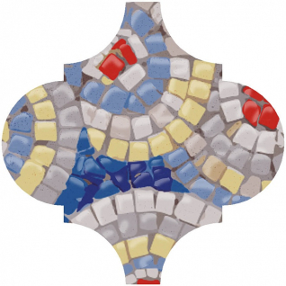 Арабески майолика Гауди 6,5x6,5 декор глянцевый OP\A172\65000