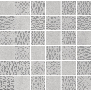 Про Дабл серый светлый 30x30 мозаика матовый DD2012\MM