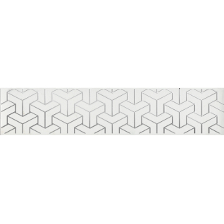 Ломбардиа белый 5,4x25 бордюр матовый AD\A569\6397