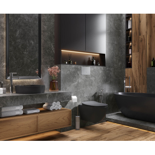 Runa Nero 60х120 керамогранит структурный матовый