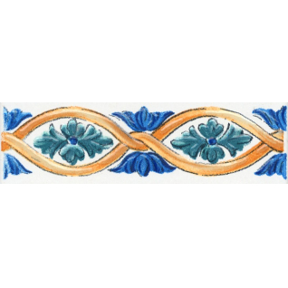 Капри майолика 6,3x20 бордюр глянцевый STG\A460\5232