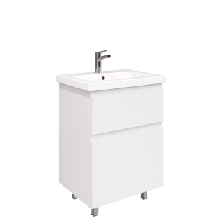 Тумба напольная Optimum 60 под умывальник Como/Moduo 60, белый глянец