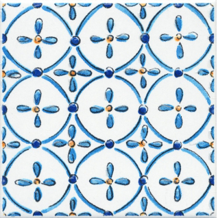 Капри майолика 20x20 декор глянцевый STG\A450\5232