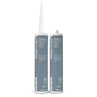 Герметик силиконовый KeraKoll Silmat Color матовый КК27 Стальной 290 мл