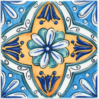 Капри майолика 20x20 декор глянцевый STG\A456\5232