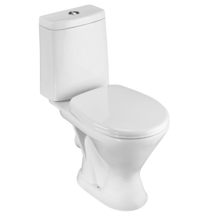 Унитаз-компакт Грация (гориз. вып., ниж.под., арм. 3/6 л, п/пропил.сид) белый, 1с 1P2103S0000BF