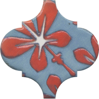 Арабески майолика орнамент 6,5x6,5 декор глянцевый OS\A32\65000