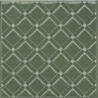 Бахия 1 зеленый 9,8х9,8 декор глянцевый KMD3STA015GN