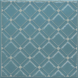 Бахия 1 бирюзовый 9,8х9,8 декор глянцевый KMD3STA016GN