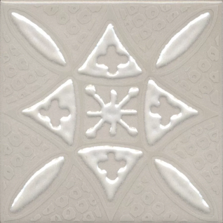 Бахия 2 серый светлый 9,8х9,8 декор глянцевый KMD3STA018GN